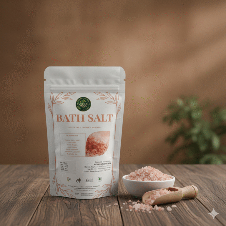 Natural bath salt for relaxation