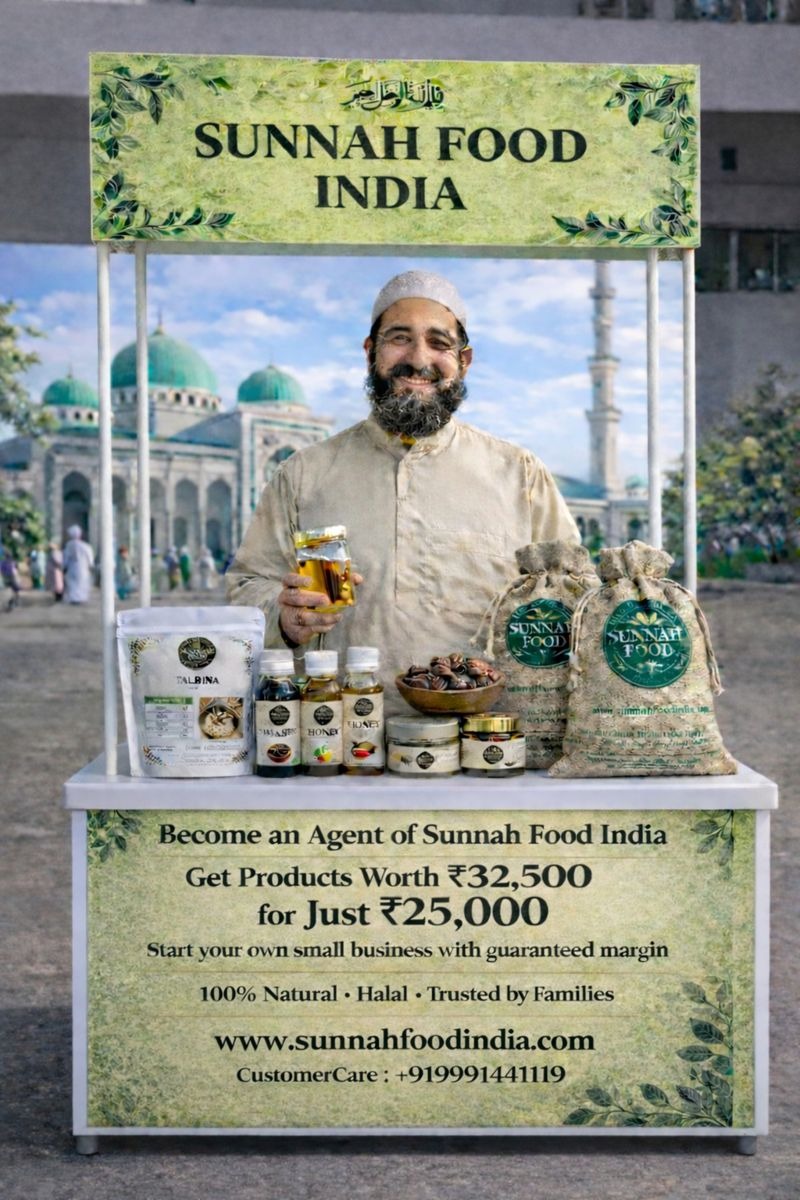 sunnah food india agent franchise stall display